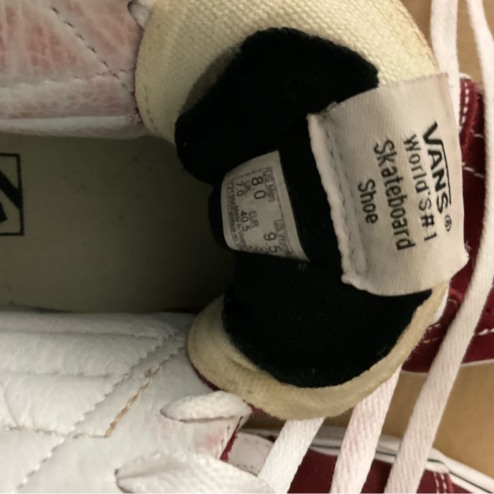 Vans Red High-Top Sneakers - Picture 3 of 9